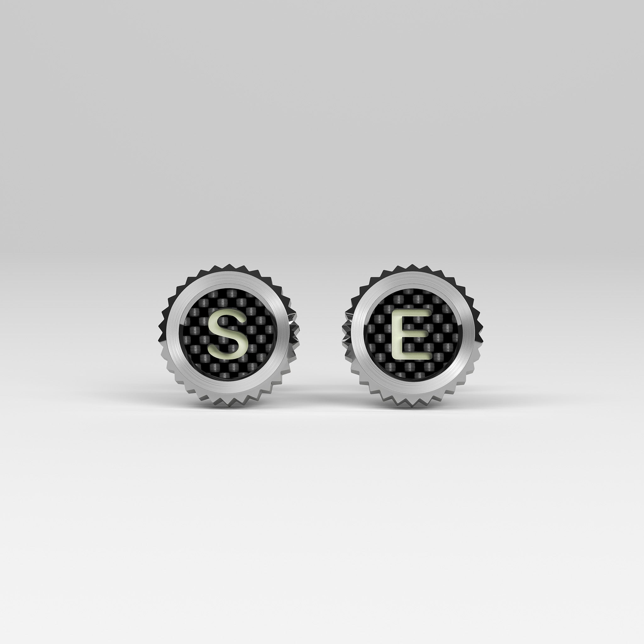 FLORENCE steel / CF cufflinks