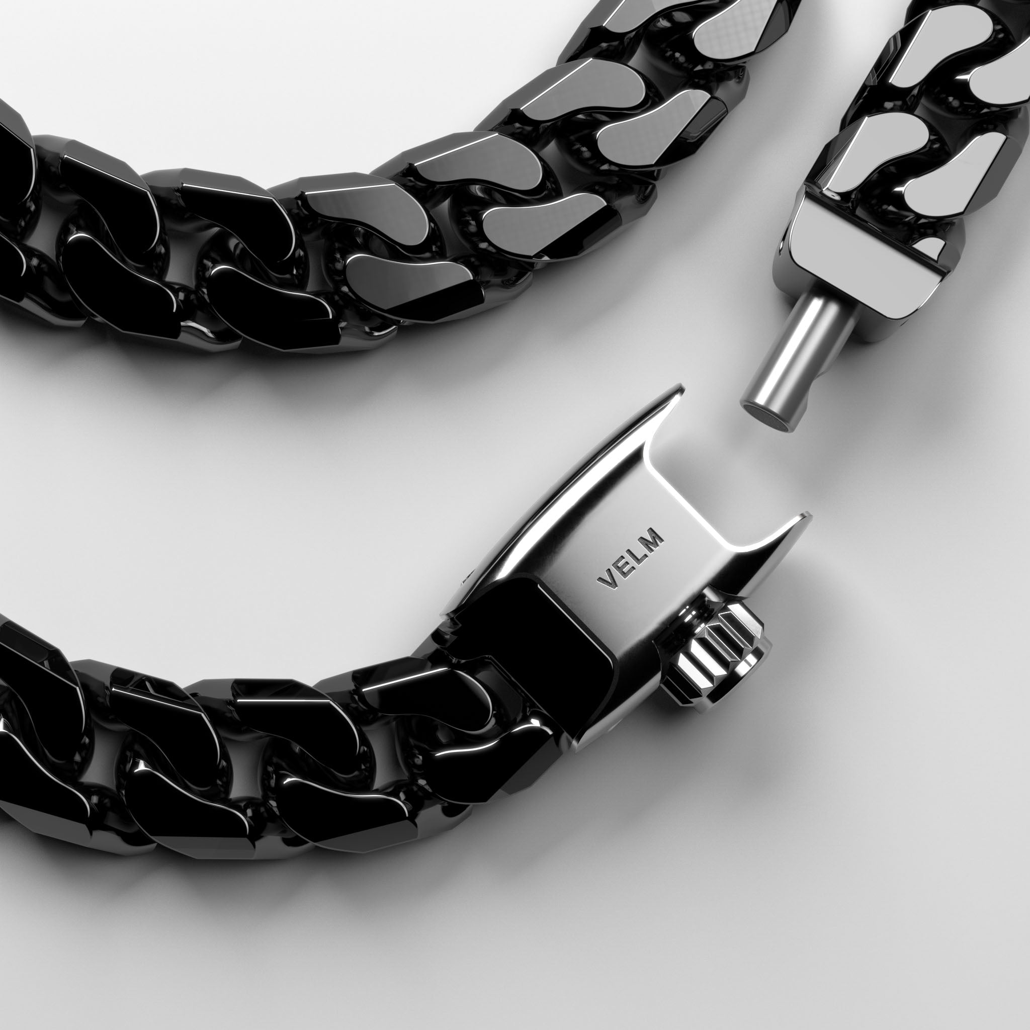 MALIBU ceramic chain - black