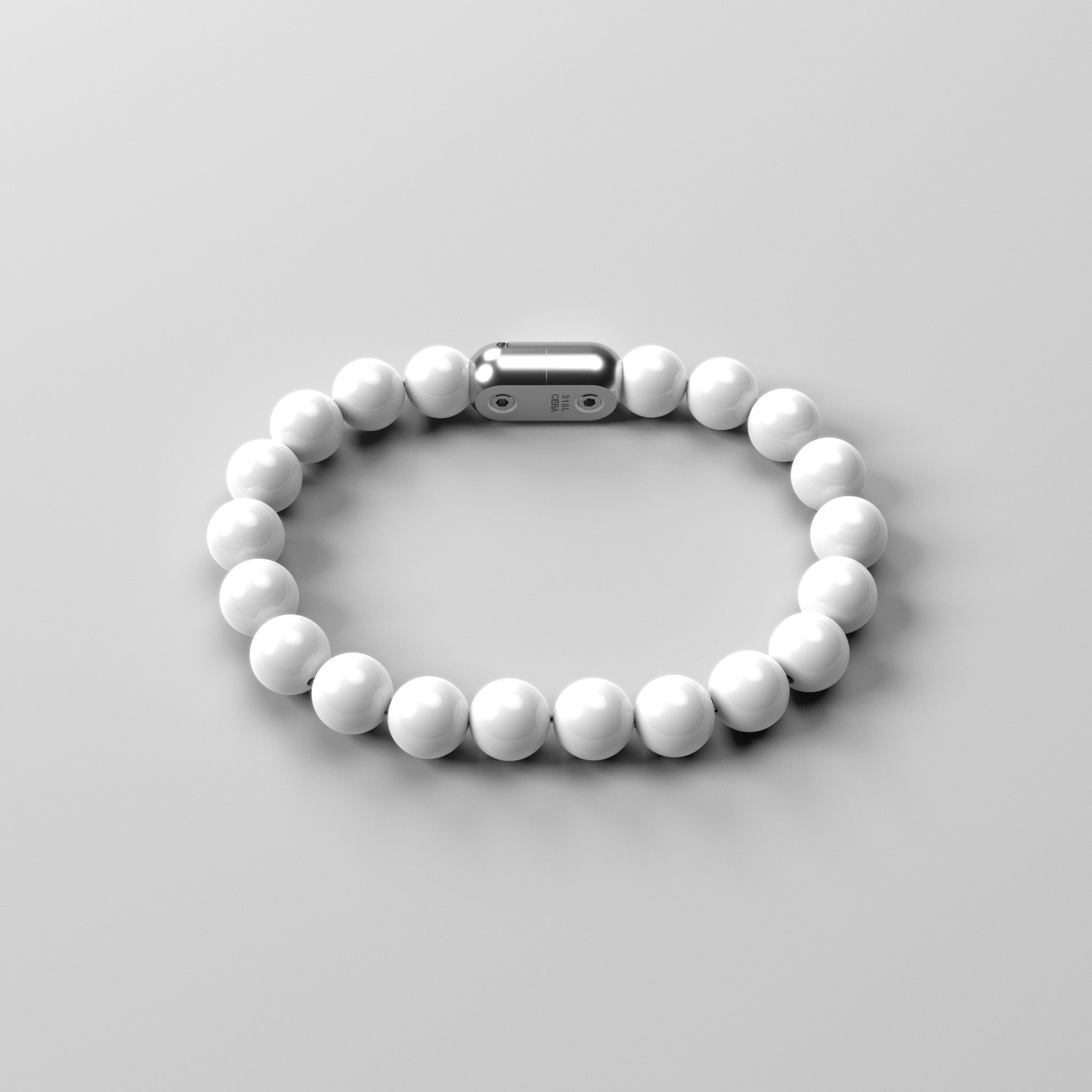 BARCELONA beads - white