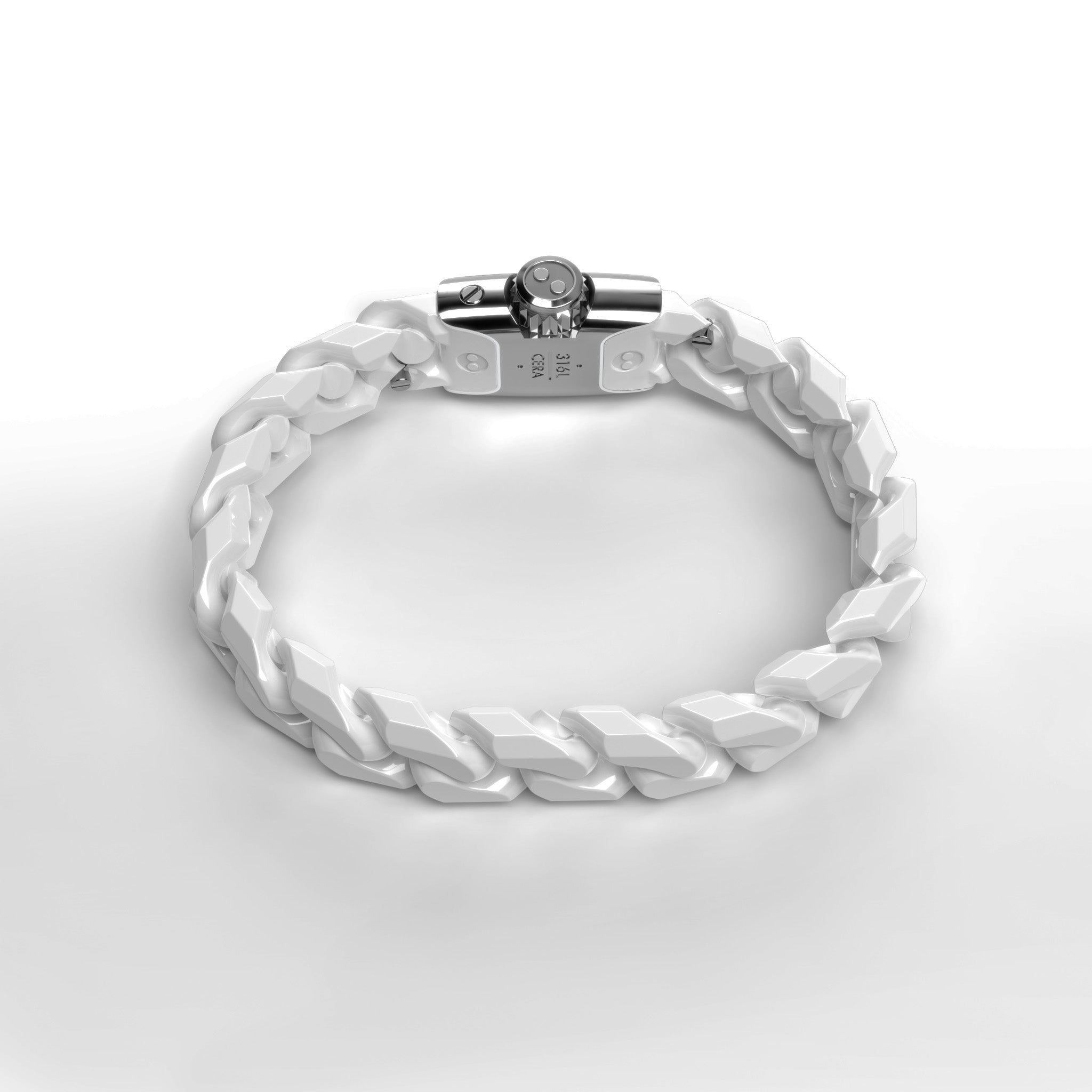 MALIBU ceramic chain - white