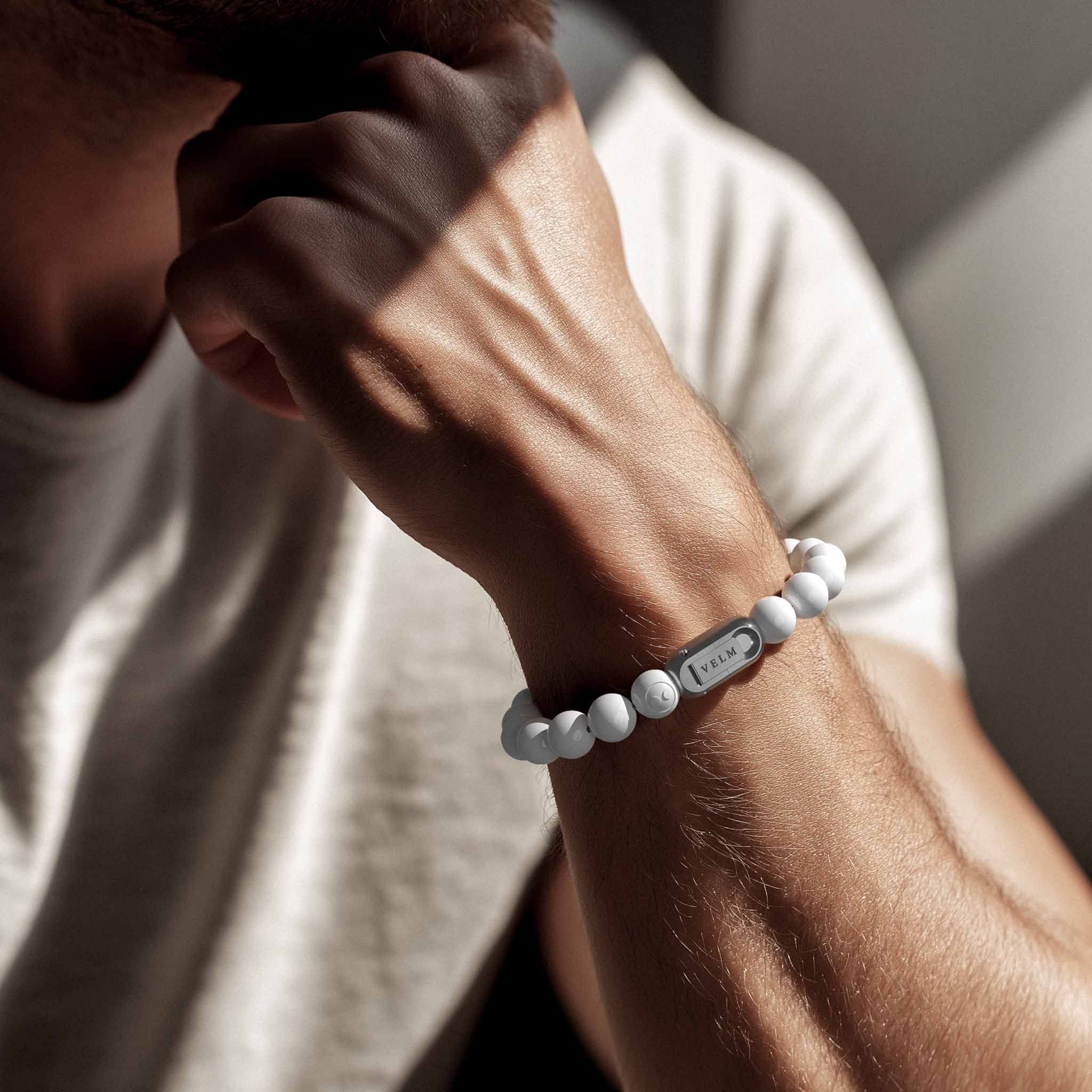 BARCELONA beads - white