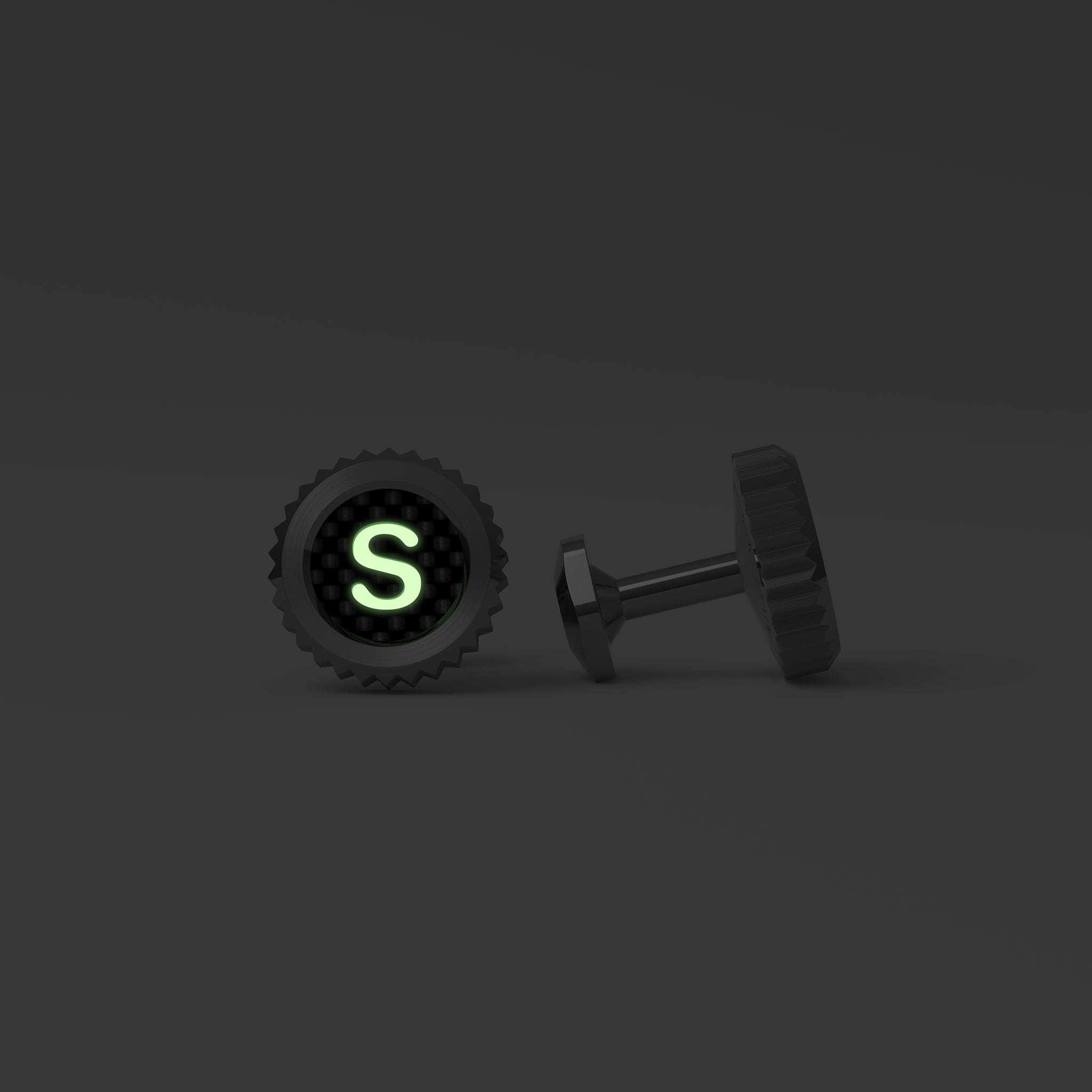 FLORENCE steel / CF cufflinks
