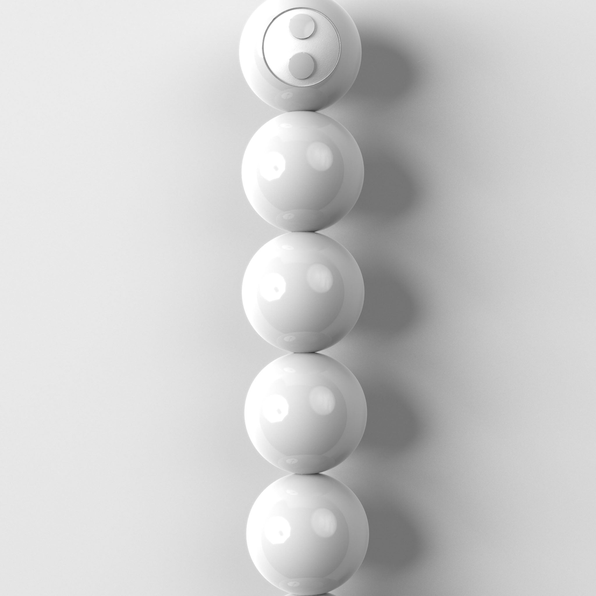 BARCELONA beads - white