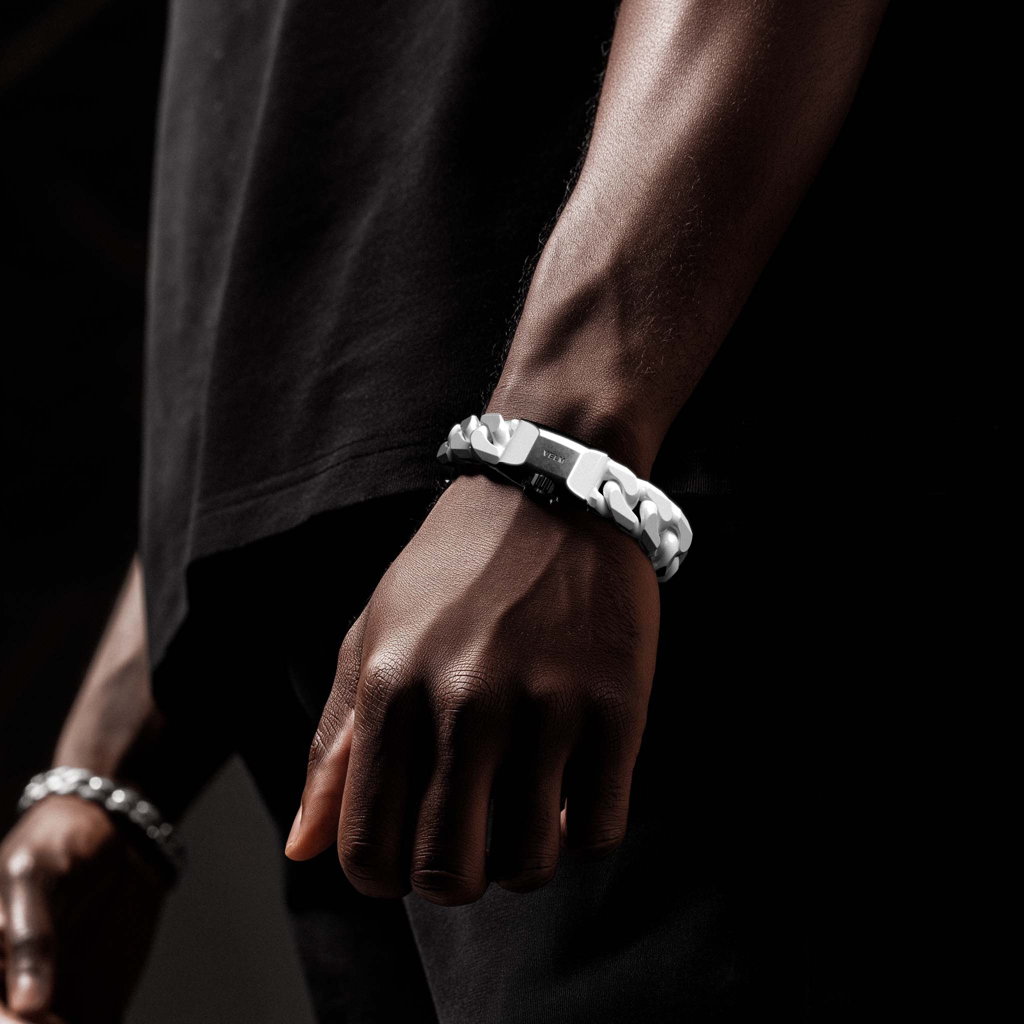 MALIBU ceramic chain - white